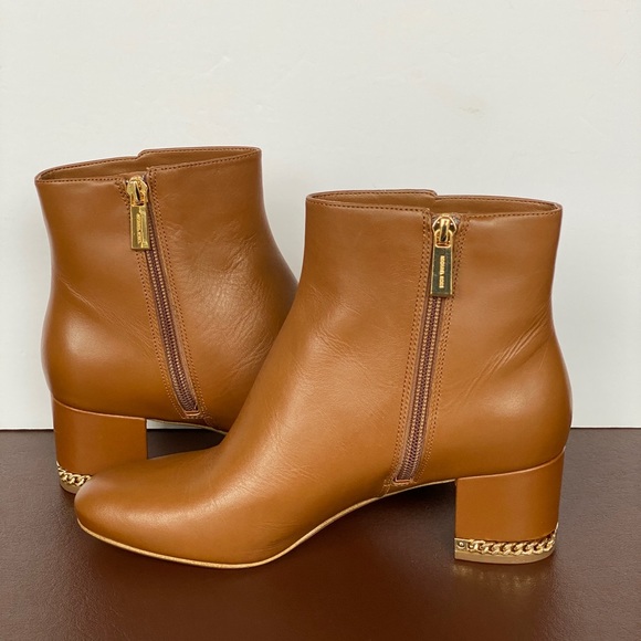 Michael Kors Shoes - MICHAEL KORS Sabrina Dark Caramel Bootie Size 7
